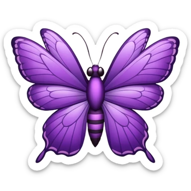 mariposa morada sticker