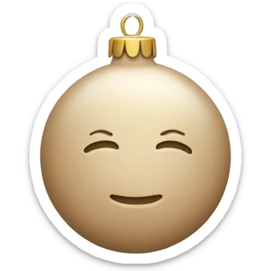 beige ornament sticker