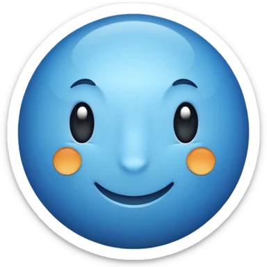 round blue tick sticker