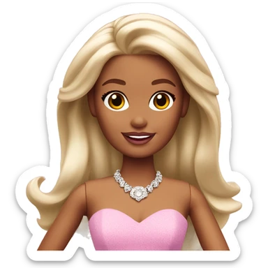 Barbie princess  sticker