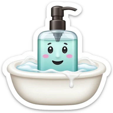 Soap and shampoo sticker