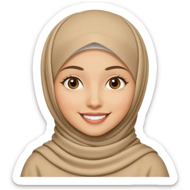 hijab woman sticker
