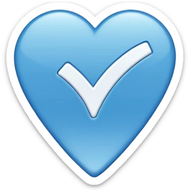 Verificación Azul lines del centro blancas Pero con emoji de verificación  sticker