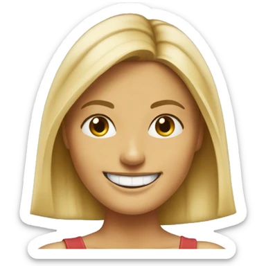 heidi klum smiling sticker