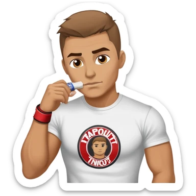 man who loves snus and mma sticker