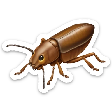 Cucaracha acostada  sticker
