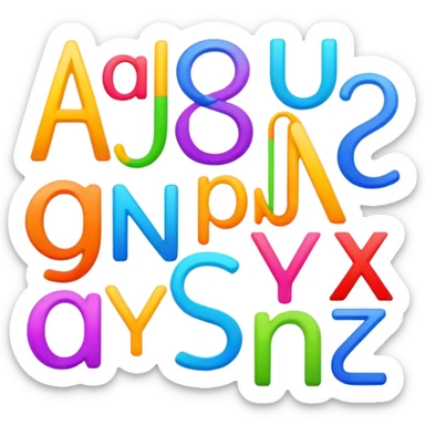 Alphabet ANA sticker