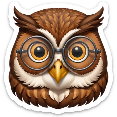 buho erudito  sticker