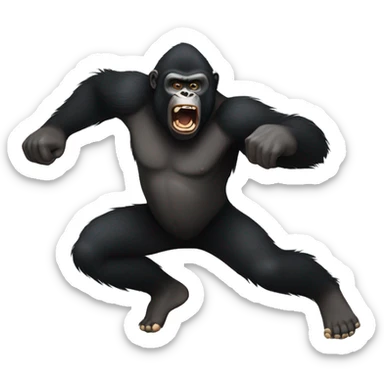 gorila disparando sticker