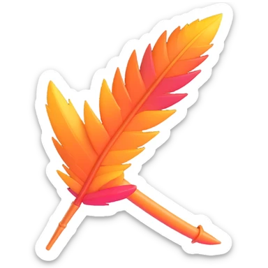 icon for browser extension called WordSpike, 3D macOS style, vivid details, featuring a stylized spike or quill with text elements, modern and sleek sticker
