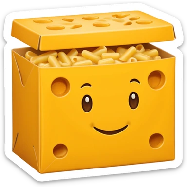 mac n cheese package sticker
