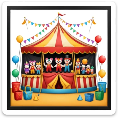 circus backstage sticker