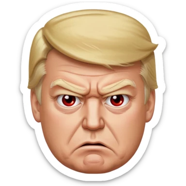 trump  angry sticker