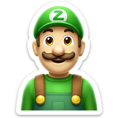 Super Luigi ￼ sticker