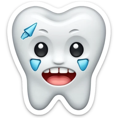 broken tooth with no face sticker