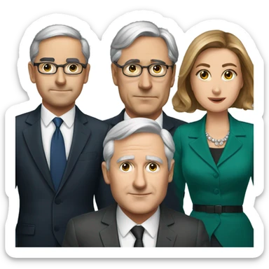 prime minister and his secretaries sticker