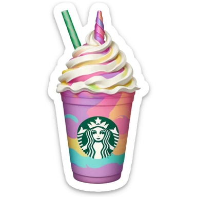 Starbucks unicorn Frappuccino  sticker