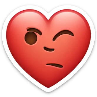 heart with letter R sticker