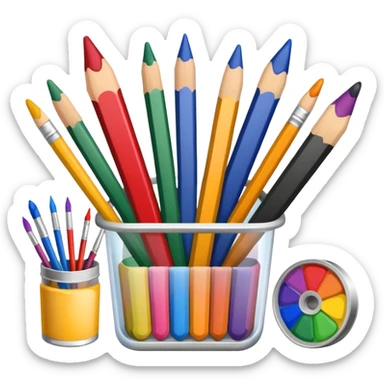 art supply sticker