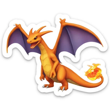 Charizard Pokémon sticker