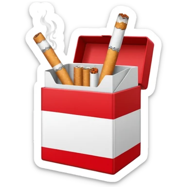 cigarette box sticker