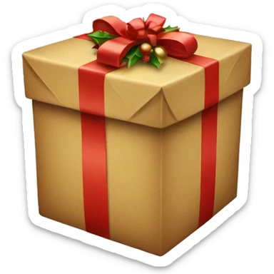 Christmas present sticker