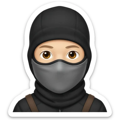 thief in a balaclava sticker