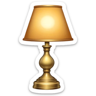 Lamp with light sticker