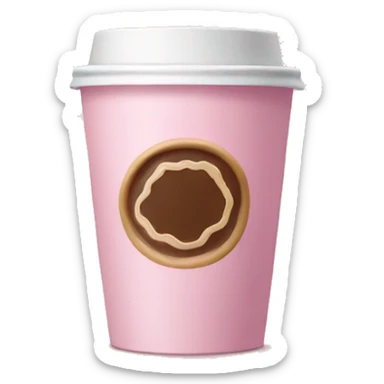 Light pink coffee Starbucks  sticker