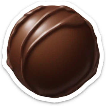 a ball of chocolate sticker