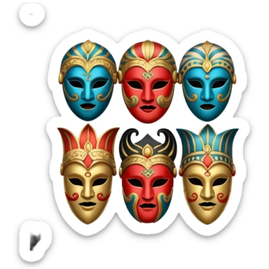 Máscaras Gregas sticker