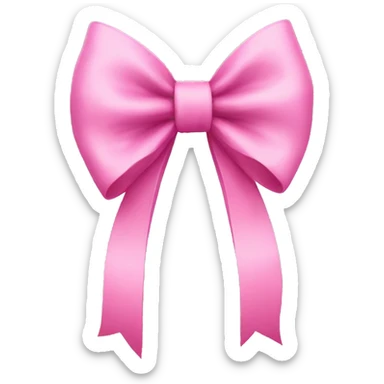 pink bow sticker