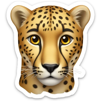 cheetah sticker