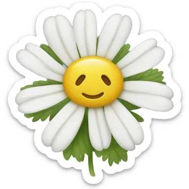 Chamomile flowers sticker