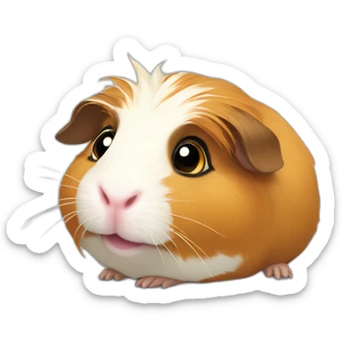 Drama queen guinea pig sticker