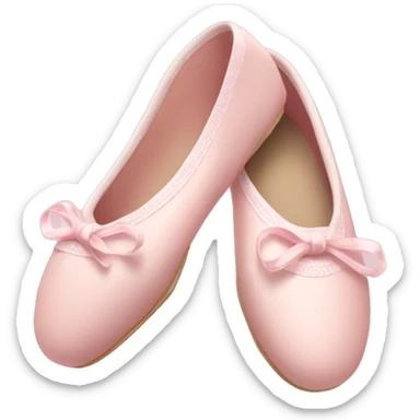 Pale pink ballet shoes sticker