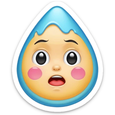 Cry baby sticker sticker