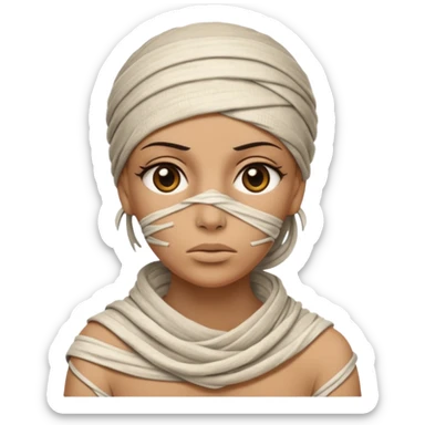 mummy woman sticker