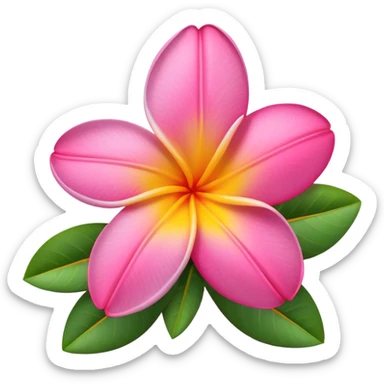 Plumeria sticker