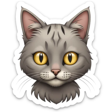 homeless poor cat sticker