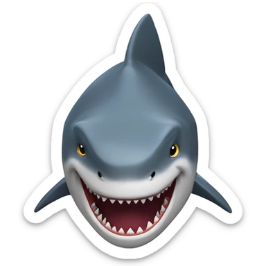 Jeff the land shark  sticker