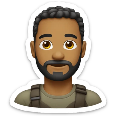 Careca com barbicha sticker