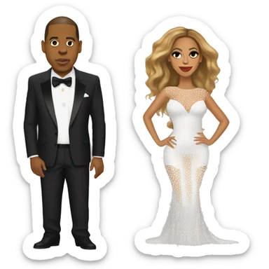 beyoncé and jay z sticker