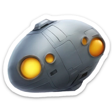 Starship spacecraft bird’s house  sticker