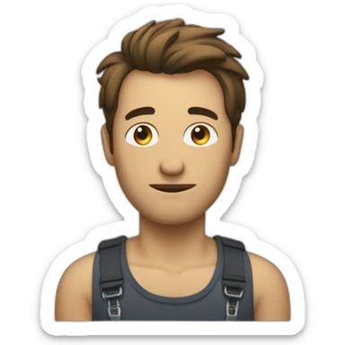 Homme qui prend la foudre sticker