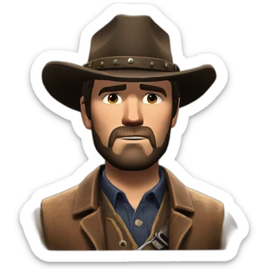 Arthur Morgan from the game “Red Dead Redemption 2” sticker