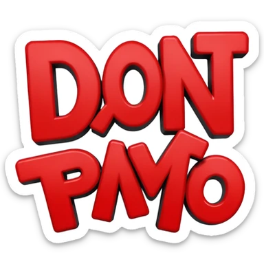 Letters saying “don’t PMO” meaining “don’t piss me off”  sticker