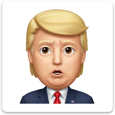 Donald Trump speaking at a rally sticker