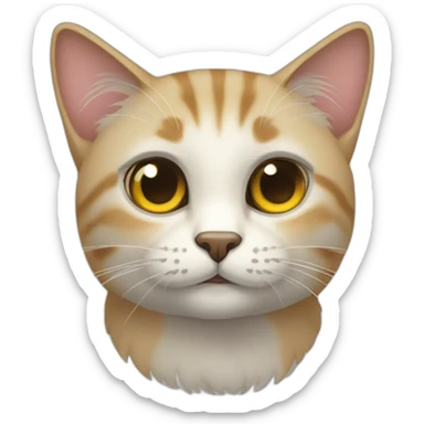 Gato nervioso sticker