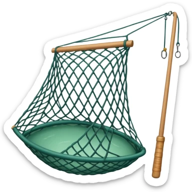 Fishing net sticker